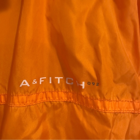 Abercrombie & Fitch “092 Gym Issue” Windbreaker Gym Jacket | Orange | Size S - Picture 3 of 6